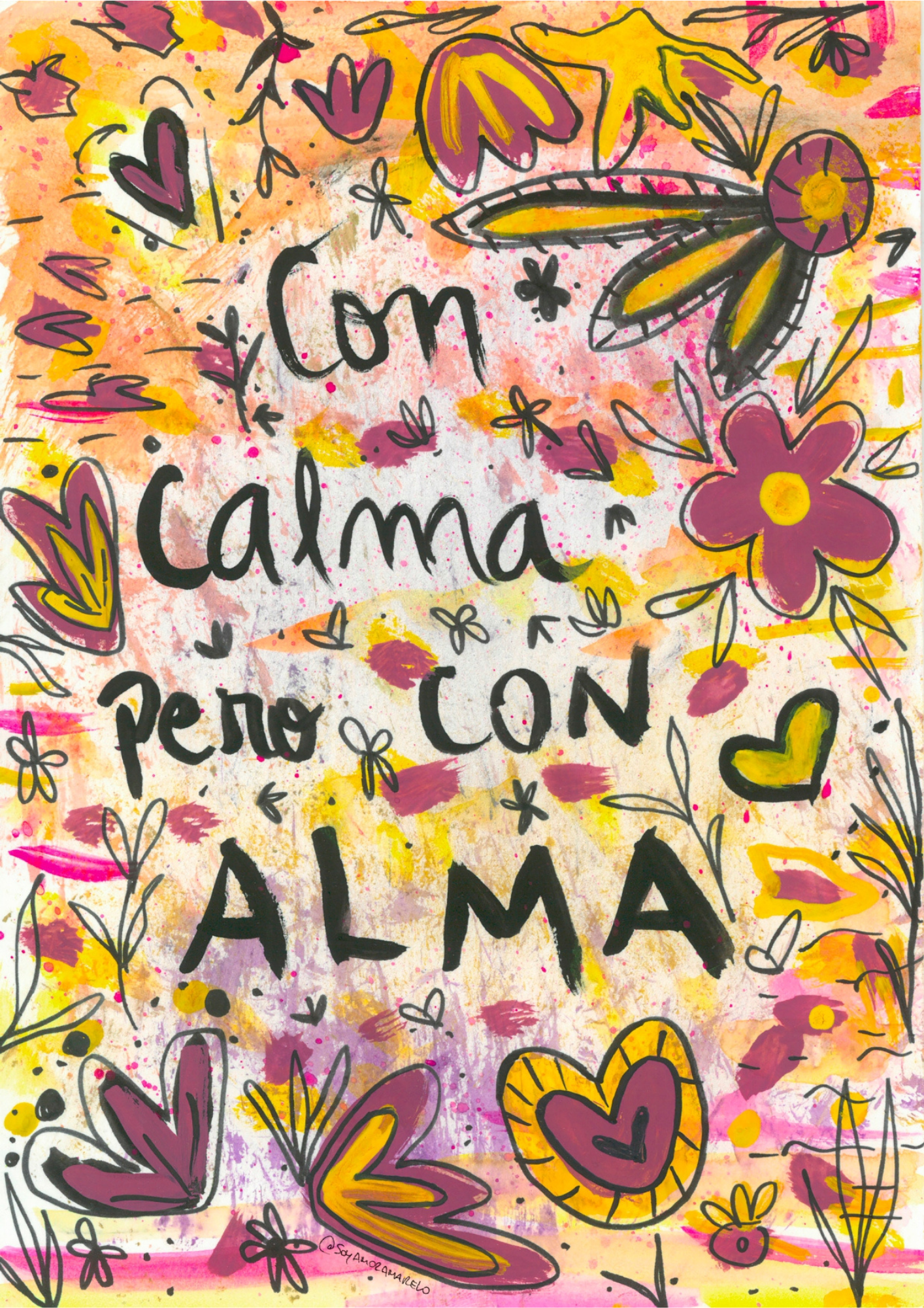 Ilustracion "Mantras para el alma"