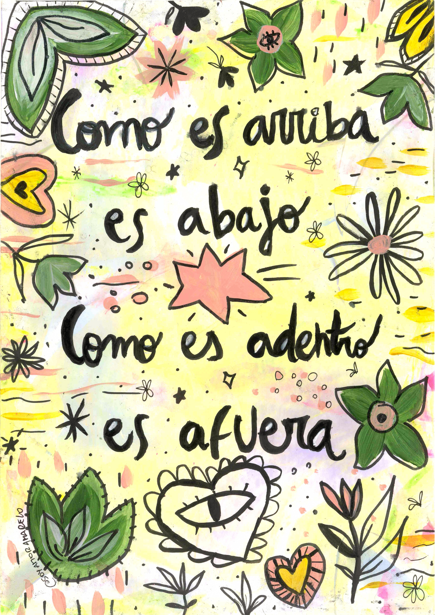 Ilustracion "Mantras para el alma"