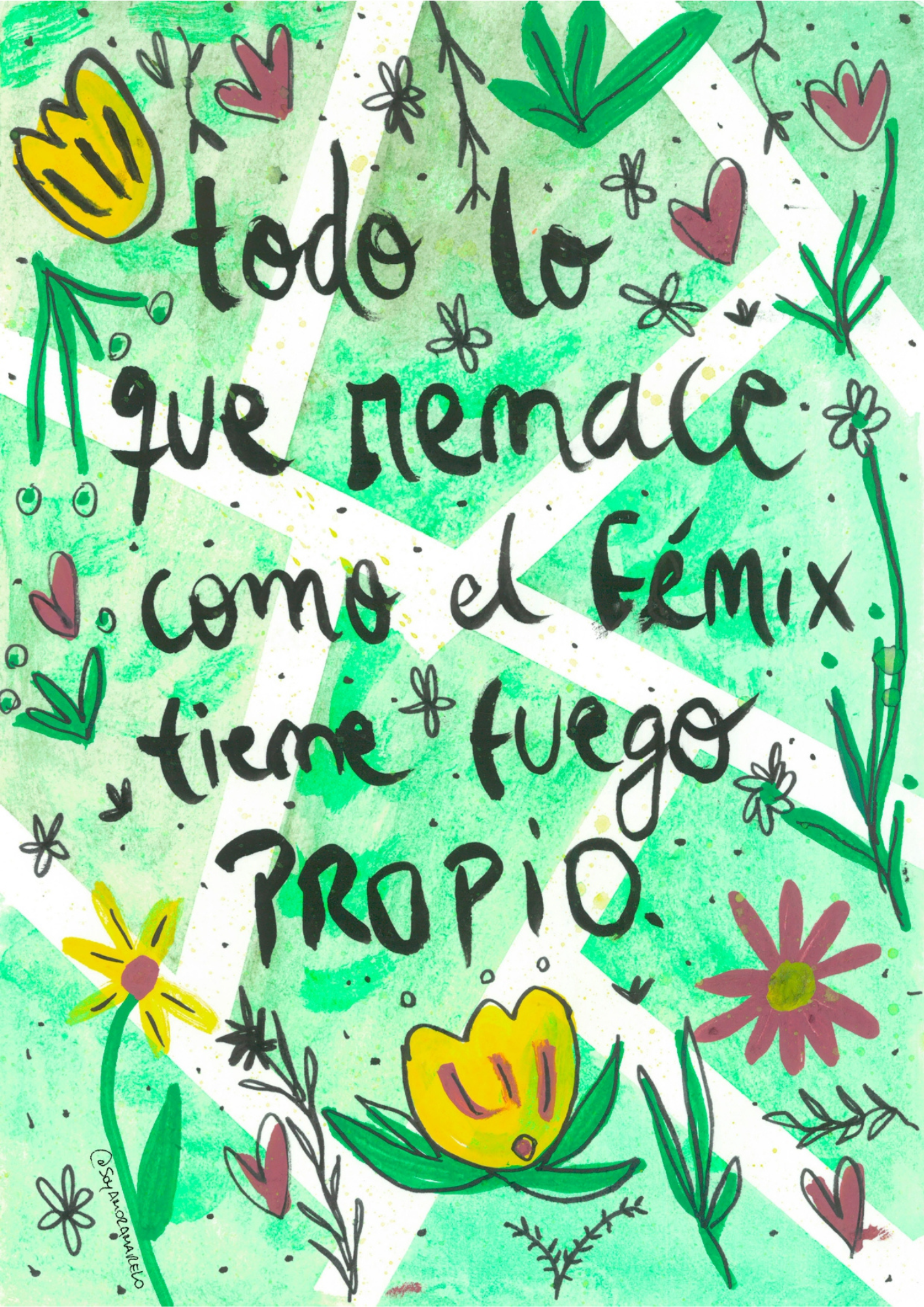 Ilustracion "Mantras para el alma"
