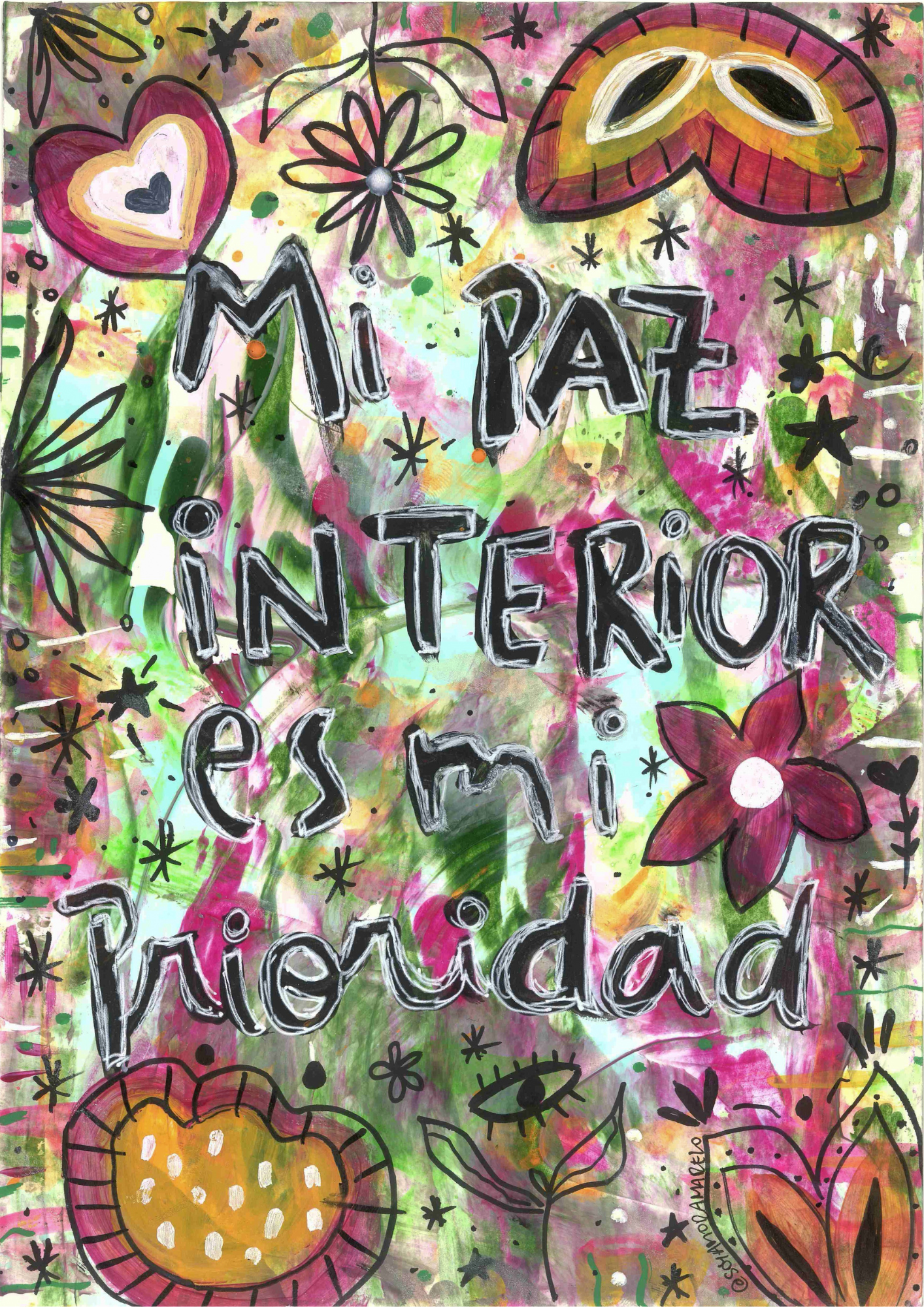Ilustracion "Mantras para el alma"